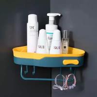стеллаж настенный угловой стеллаж/стеллаж для шампуня, косметики/аксессуары для ванной комнаты/подвесной органайзер для ванной комнаты