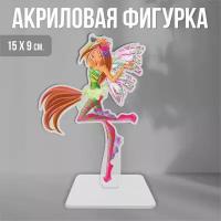 Акриловая фигурка декоративная / статуэтки для интерьера Клуб Винкс Winx Club Флора Сиреникс