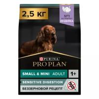 Сухой корм для собак Pro Plan Grain Free беззерновой для мелких пород с индейкой 2.5 кг