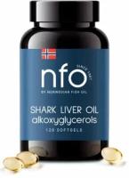 NFO, Norwegian Fish Oil Омега 3 Жир печени акулы, профилактика онкологических заболеваний, снижение риска сердечно-сосудистых заболеваний,120 капс