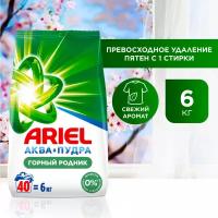 Стиральный порошок Ariel Автомат Горный родник 40 стирок 6 кг