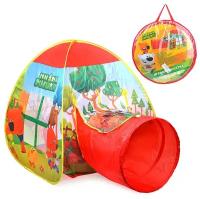 Палатка детская игровая, детский домик игровой Ми-Ми-Мишки с тоннелем, 87x95x95,46x100см, в сумке
