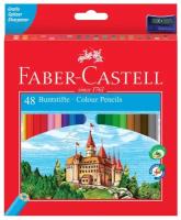 Карандаши цветные Faber-Castell, 48 цветов, с точилкой, заточенные