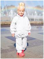 Непромокаемый детский костюм - дождевик без подкладки (на молнии), 122 размер