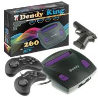 Игровая ретро приставка 8-бит Dendy King 260 игр + световой пистолет