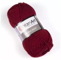 Пряжа YarnArt Merino Bulky 50%шерсть 50%акрил 100г/280м: 3024 вишня 1 шт