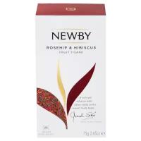 Чай красный Newby Rosehip & Hibiscus в пакетиках, 25 пак