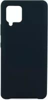 Силиконовый чехол с покрытием soft touch на Samsung Galaxy A42 5G / Накладка для смартфона Самсунг Галакси А42 5Г / Защитный кейс / Темно-синий