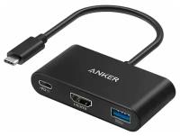 Хаб Anker A8339 PowerExpand 3-in-1 USB-C PD Hub Black (A83396A1)