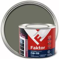 Ярославские краски Эмаль FAKTOR ПФ-115 серая, банка 1,9 кг 214726