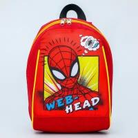 Рюкзак Marvel "Человек Паук", 20х13х26 см, на молнии, красный