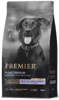 Сухой корм для собак Premier Dog Salmon&Turkey ADULT Medium (Свежее филе лосося с индейкой для собак средних пород) 1 кг