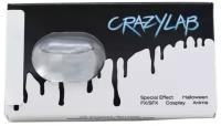 Цветные контактные линзы Urban Layer Crazy Lab Black Sclera 17mm, -2.5 / 10, чёрный, мини-склеры 2 шт