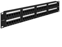 Патч-панель EXEGATE EPP3-19-48-8P8C-C5e-110D, 19", UTP, 48 port, cat.5e, KRONE&110(dual IDC), 2U, RoHS, Black