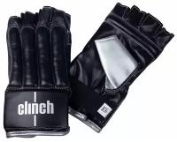 Перчатки снарядные (Шингарты) Clinch Bag Gloves Cut Finger черно-серебристые (размер XS, ) XS