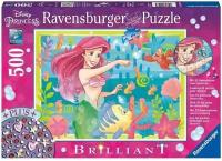 Ravensburger. Пазл 500 деталей "Disney Ариэль Подводный рай"