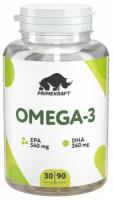 Витамины Омега 3 для взрослых PRIMEKRAFT / Омега-3 1000, 90 капсул / Рыбий жир