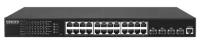 OSNOVO Гигабитный L3 PoE коммутатор на 28 портов, 24 *10/100/1000 Base-T PoE, 4*10G SFP+ Uplink, PoE