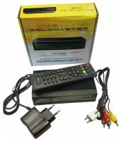 (Цифровой телевизионный приемник GoldMaster T-757HD (DVB-T2 / C / IPTV, DVB-T2 / C / IPTV, H.265, металл, дисплей, кнопки, внешнийБП))
