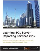 Learning SQL Server Reporting Services 2012