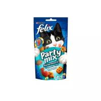 Лакомство для кошек Felix Party Mix Морской микс со вкусом лосося, трески и форели