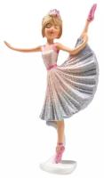 Сувенир полистоун"Девочка-балерина в бело-голубом платье и розовых пуантах" 13х3х8 см 5185281