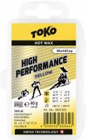 Высокофтористый парафин скольжения твердый TOKO High Performance yellow 40 g Yellow