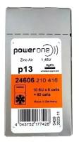 Батарейки для слухового аппарата Power One p13, 60 шт