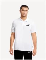 Футболка-поло PUMA/58667402/Essentials Pique Men's Polo Shirt /Белый/3XL