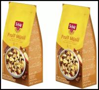 Мюсли фруктовые Schar "Fruit musli" без глютена, 2 шт по 375 г