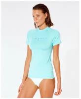 Гидромайка женская Rip Curl golden rays s/sl light aqua, размер 12