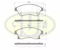 Колодки пер opl astra h 06-/j 09-/mokka 12-/chv cruze 09-/aveo/orlando 11-