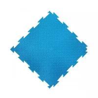 Детский развивающий массажный игровой коврик пазл Ортодон Трава жёсткая (голубой)