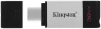 Флеш-накопитель USB 3.0 32GB Kingston DataTraveler 80 чёрный/серебро