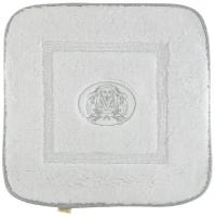 Migliore Коврик для ванной комнаты 60х60 см., вышивка логотип MIGLIORE, белый, окантовка серебро 31926
