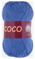 Пряжа хлопковая Vita Cotton Coco (Вита Коко) - 1 моток, 3879 колокольчик, 100% мерсеризованный хлопок 240м/50г