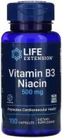 Капсулы Life Extension Vitamin B3 Niacin, 90 г, 500 мг, 100 шт
