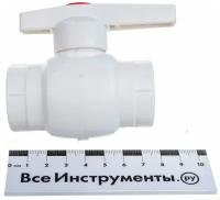 Кран шаровой TEBO 030060102 1v 25 TR-TB, белый