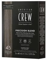 American Crew Precision Blend краска-камуфляж для седых волос, 4/5 Средний Натуральный 3*40 мл