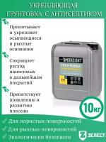 Грунтовка монолит «Г-2 Укрепляющая» с антисептиком, для укрепления слабых, рыхлых, осыпающихся оснований, 10 кг