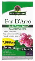 Nature's Answer Pau D'Arco 1000mg 90 вегетарианских капсул