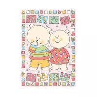 Одеяло Baby Nice D321511 100х140 см "Два медведя", розовый
