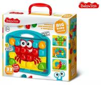 Мозаика для малышей Десятое королевство Baby Toys Краб в чемодане, d4,5/33 элемента