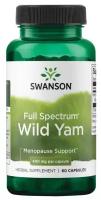 Swanson, Full Spectrum, дикий ямс, 400 мг, 60 капсул