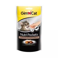 Добавка в корм GimCat Nutri Pockets с птицей и биотином