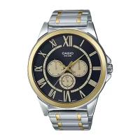 Наручные часы CASIO Collection MTP-E318SG-1B, черный, серебряный