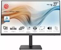 Монитор 27" MSI Modern MD272P 1920x1080, 16:9, IPS, 75Hz, 5ms(GTG), 1000:1, 100M:1, 250nit, 178/178, HDMI, DP, USB-C, 2*USB 2.0 Type-A, USB 2.0 Type-B