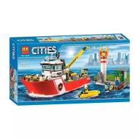 Конструктор Cities Пожарный катер 10830 450 деталей