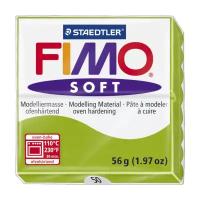 Полимерная глина Fimo Soft 8020-50 зеленое яблоко (apple green) 56 г., цена за 1 шт