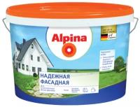 Краска фасадная Alpina Надежная, матовая, белая, 10 л